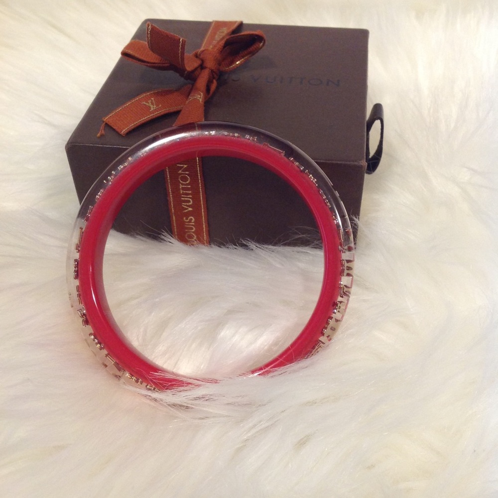 Authentic Louis Vuitton Resin Inclusion Bangle